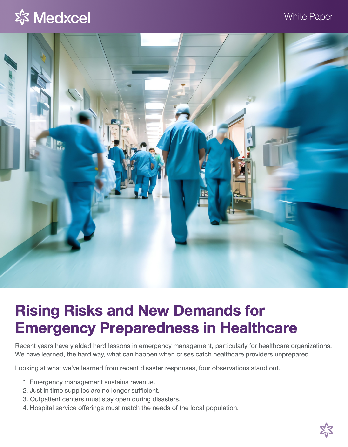 Download Rising Risks and New Demands for Emergency Preparedness in Healthcare Whitepaper